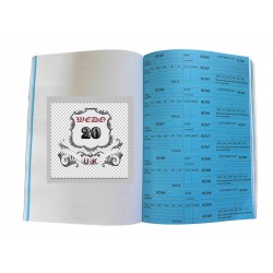 Ticket Book-Square Counter Book-blue